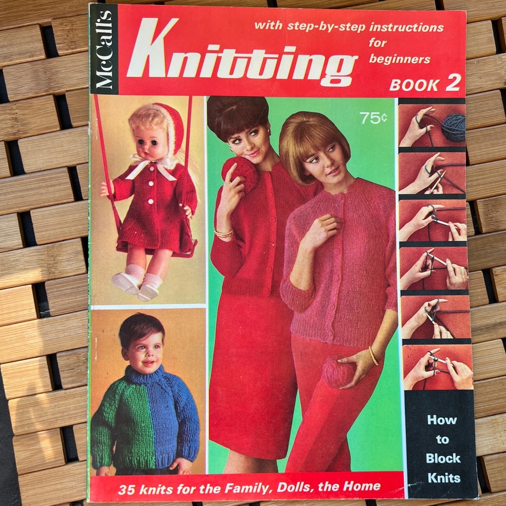 Vintage 1966 McCall’s Instructional Knitting Book 2